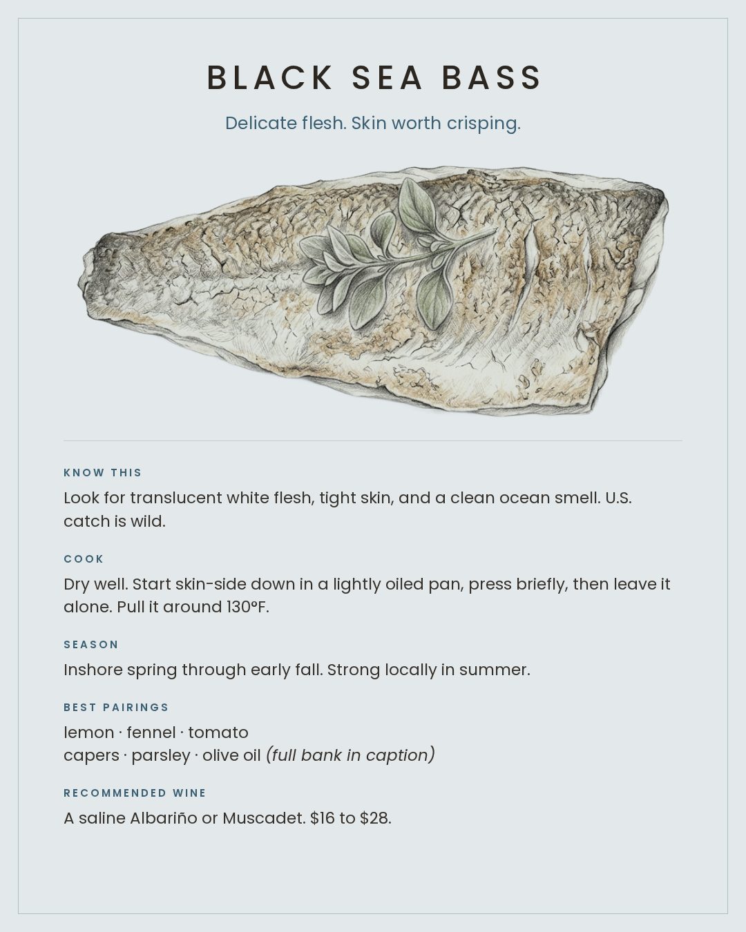 MackFoodie Black Sea Bass card