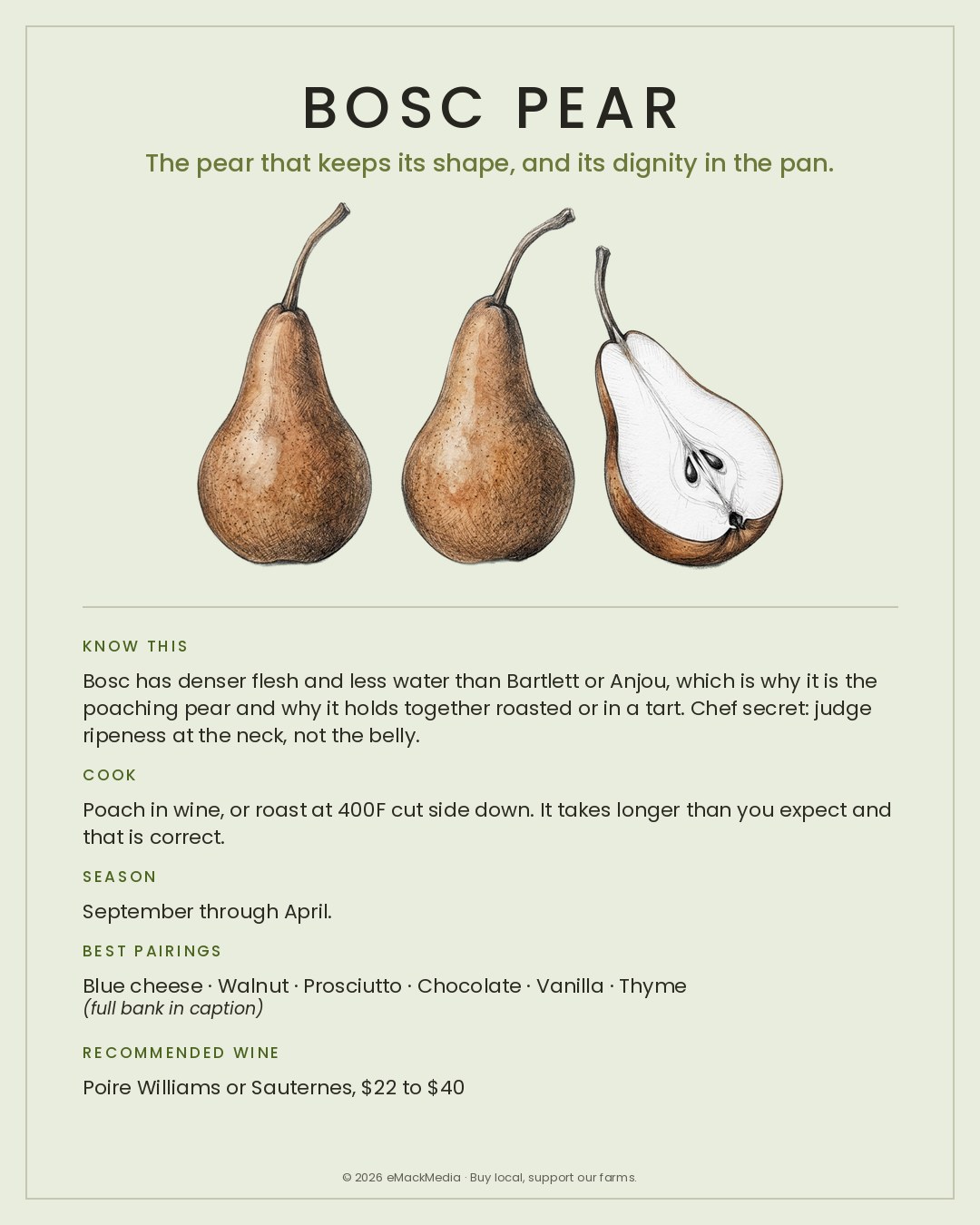 MackFoodie Bosc Pear card