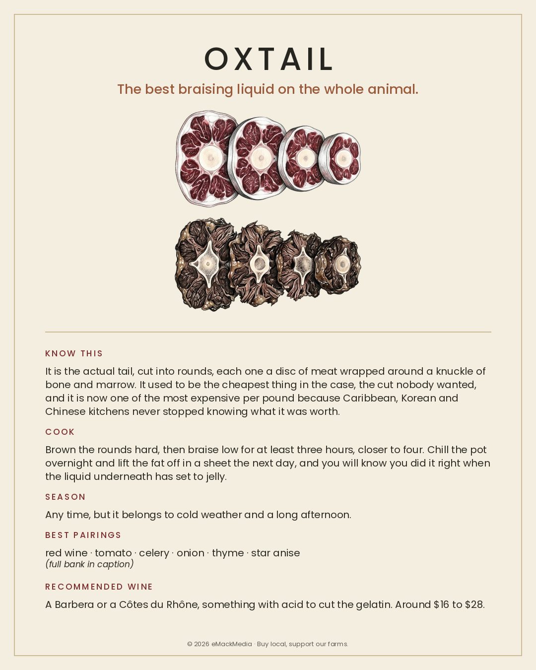 MackFoodie Oxtail card