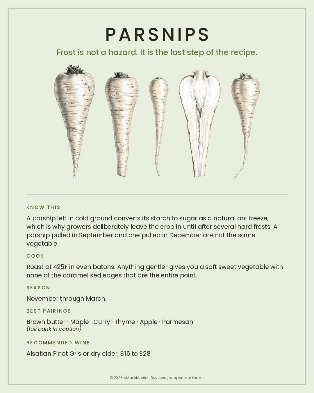 MackFoodie Parsnips card
