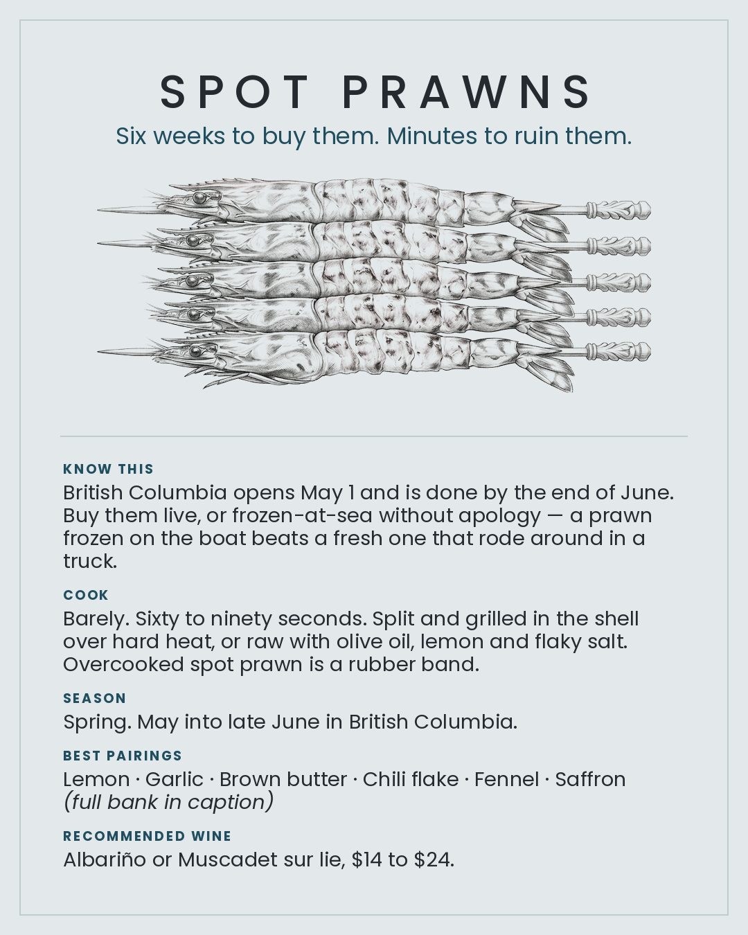 MackFoodie Spot Prawns card