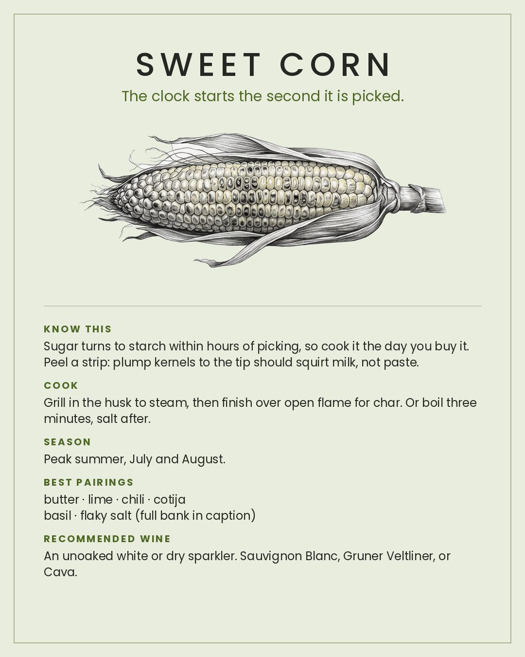 MackFoodie Sweet Corn card