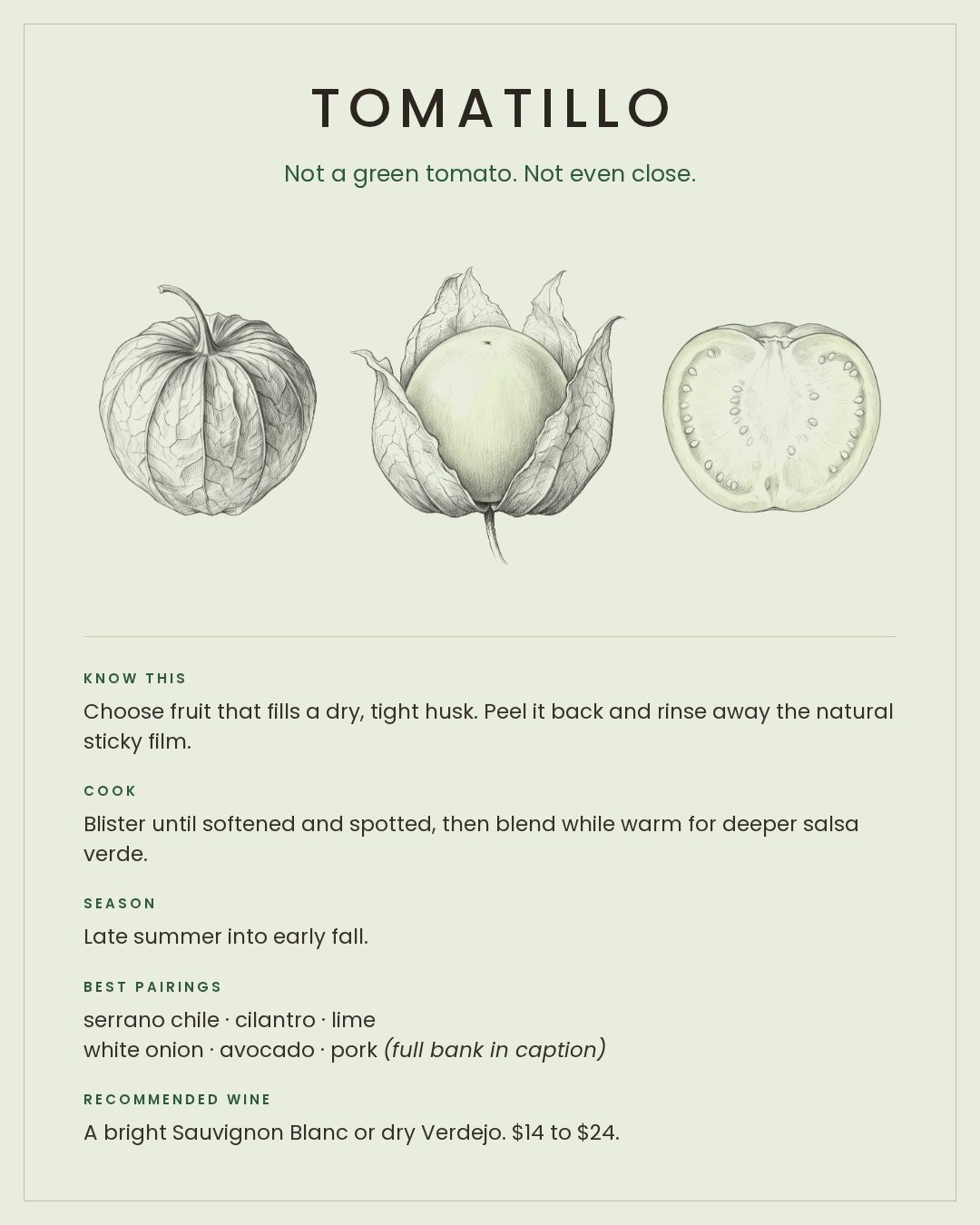 MackFoodie Tomatillo card